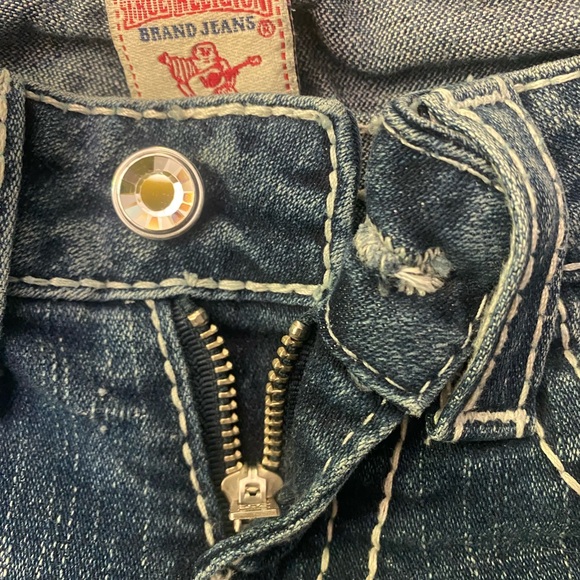 True Religion Blue Distressed Women's Jeans GUC 25 - Picture 5 of 10